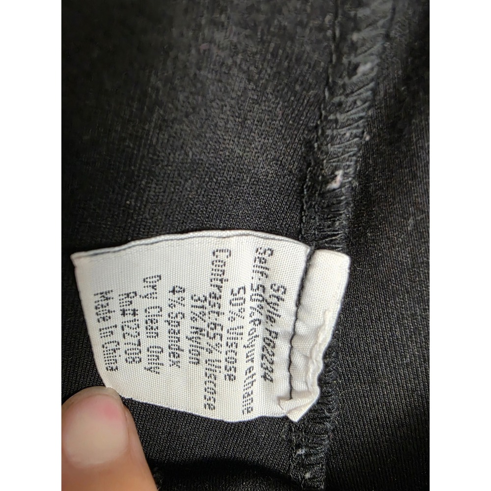 Pete & Greta Johnny Was Black Moto Leggings Pants S Faux Leather Knee Stretchy - Picture 8 of 8